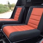 Black and Red Seat Cover — Custom-Made Tarps in Dubbo, NSW