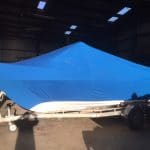 Blue Tarp Boat Cover — Custom-Made Tarps in Dubbo, NSW