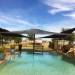 Pool Customized Black Roof Cover — Custom-Made Tarps in Dubbo, NSW