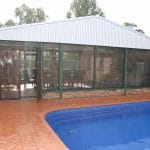 Tarpaulin Transparent Cover for Room Beside Pool — Custom-Made Tarps in Dubbo, NSW